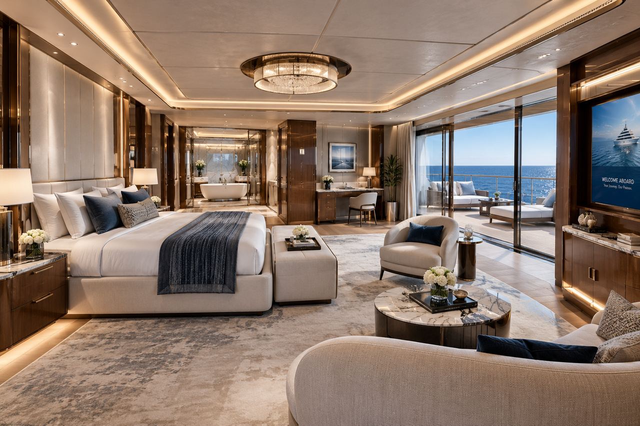 Owner's suite with lounge and terrace