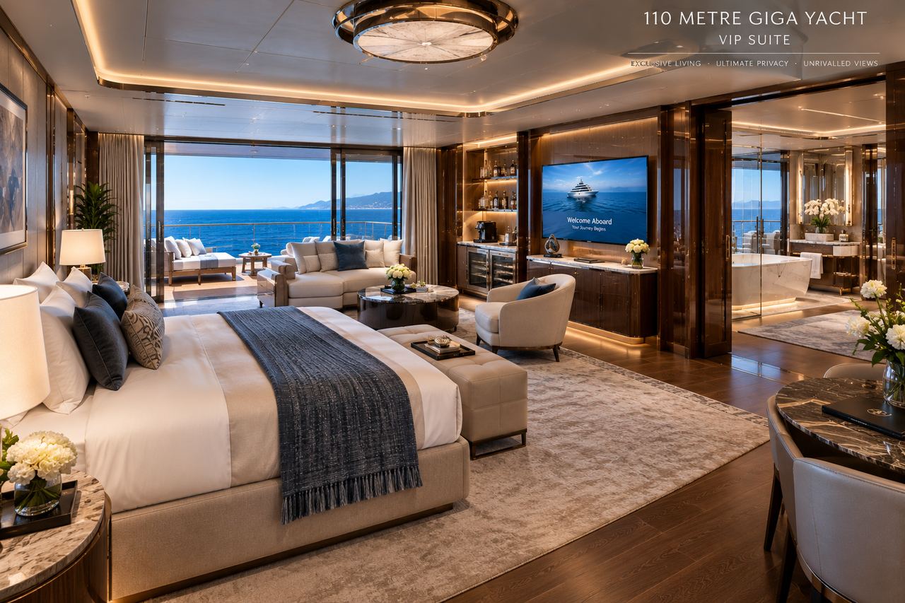VIP suite with private terrace and freestanding bath